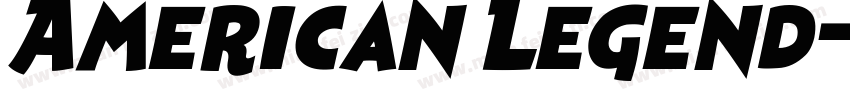 American Legend字体转换